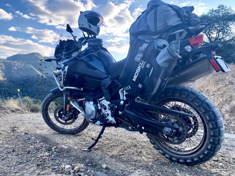 Fresh Shinko tires and fading fall light.