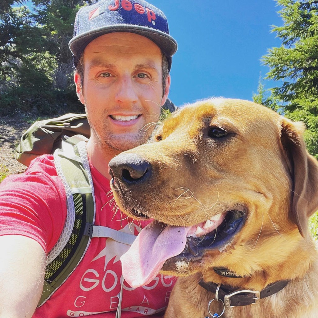 Photo of Nick Jaynes with dog