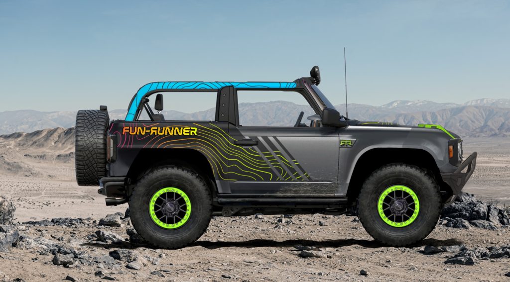 Builder rendering of a 2021 Bronco built for SEMA