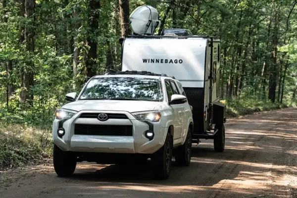 Winnebago Hike100 Trailer towed behind a Toyota 4Runner