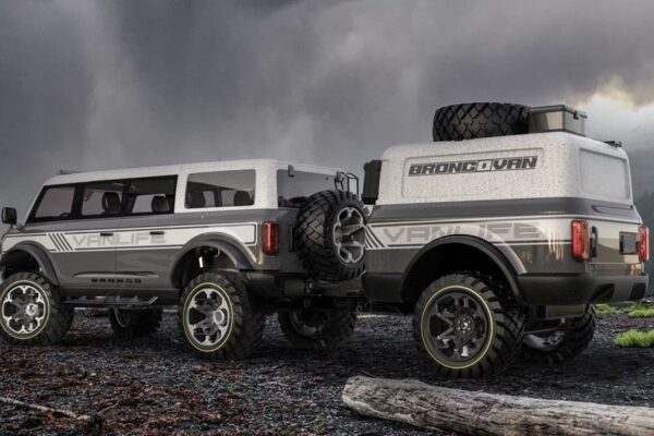 Rendering of a Ford BroncoVan by Samir's Customs