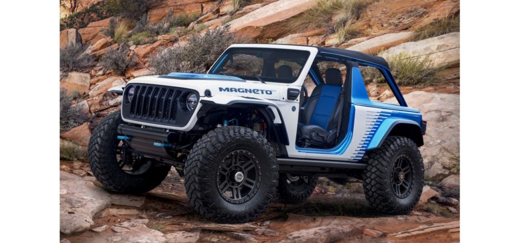 Jeep Wrangler Magneto 2.0 Concept. Rendering by Jeep