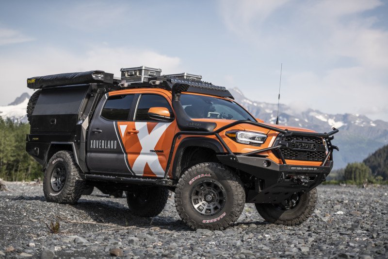 XOverland's Toyota Tacoma build, Atigun running General Tires Grabber X3s.