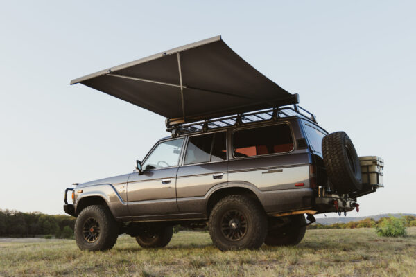 Kammok Crosswing Awning on a 60 Series Land Cruiser
