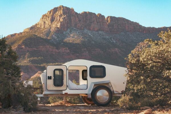 Polydrops P19 [Shorty] set up as a shelter in Sedona.