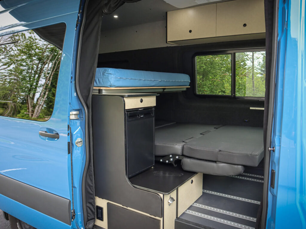 caravan outfitter sprinter van, sprinter van, sprinter camper can, AWD camper van, overlanding van, mercedes-benz, 144 sprinter, overlanding sprinter van,