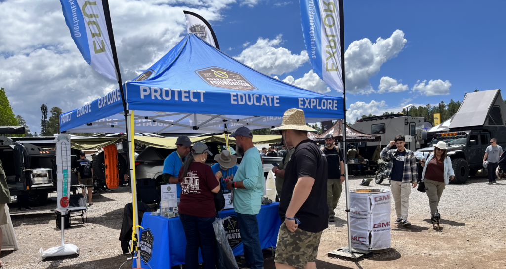 Overland Expo Foundation booth at Overland Expo