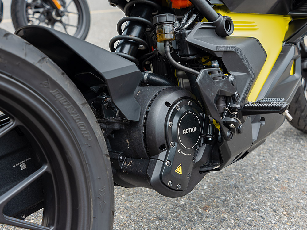 motorcycle, electric motorcycle, ebike, Can-Am, BRP, overlanding motorcycle, adventure motorcycle, EV, charging, range anxiety,