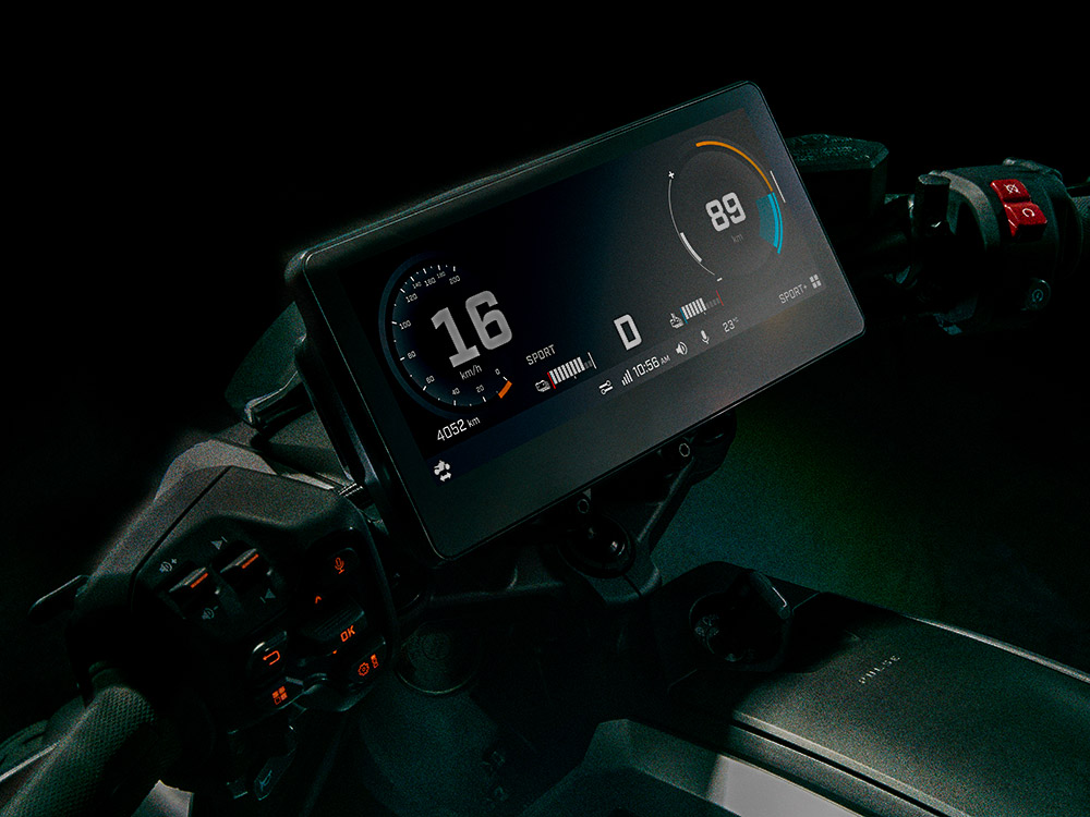 motorcycle, electric motorcycle, ebike, Can-Am, BRP, overlanding motorcycle, adventure motorcycle, EV, charging, range anxiety,
