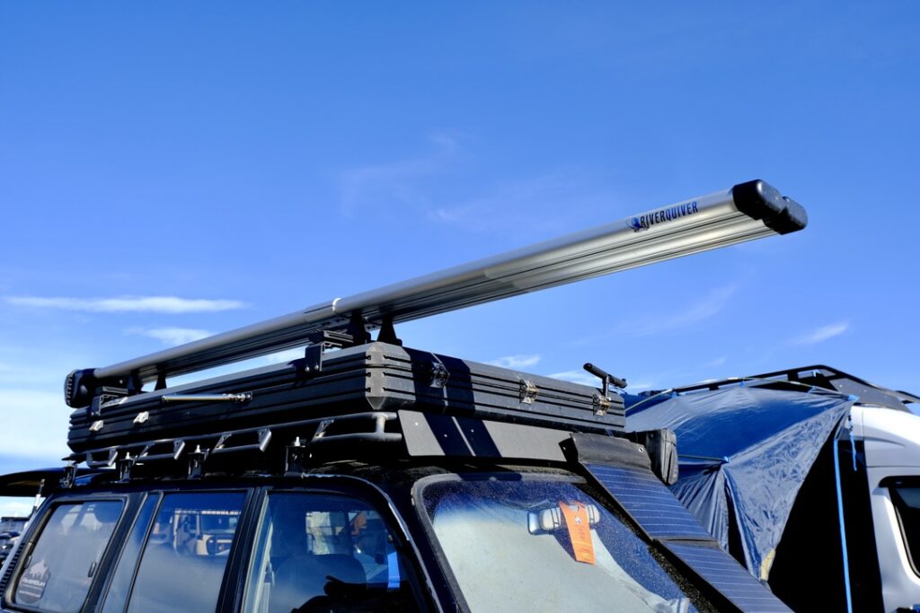 An 80 Series Land Cruiser at Overland Expo Mountain West 2024.