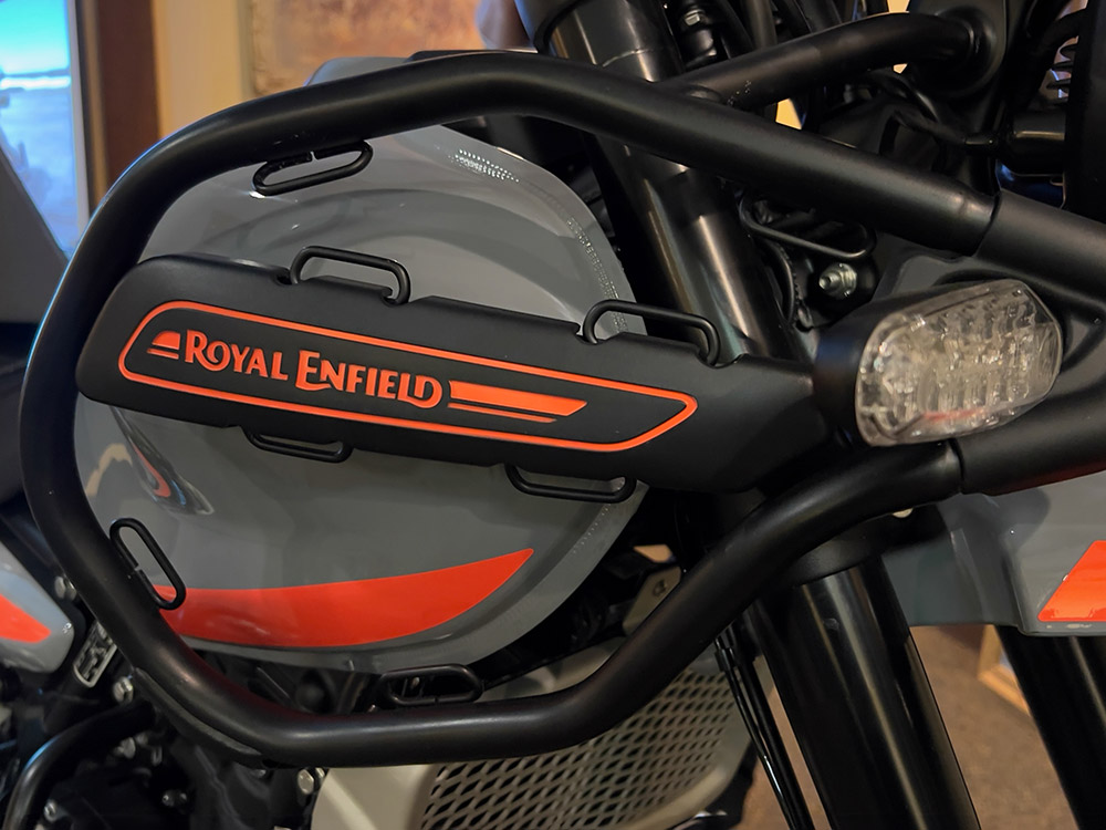 Royal Enfield 450 Himalayan Adventure Motorcycle, adventure motorcycle, overlanding motorcycle, dual sport motorcycle, dirt bike, India, himalayan, himlalays, panniers, crash bars,