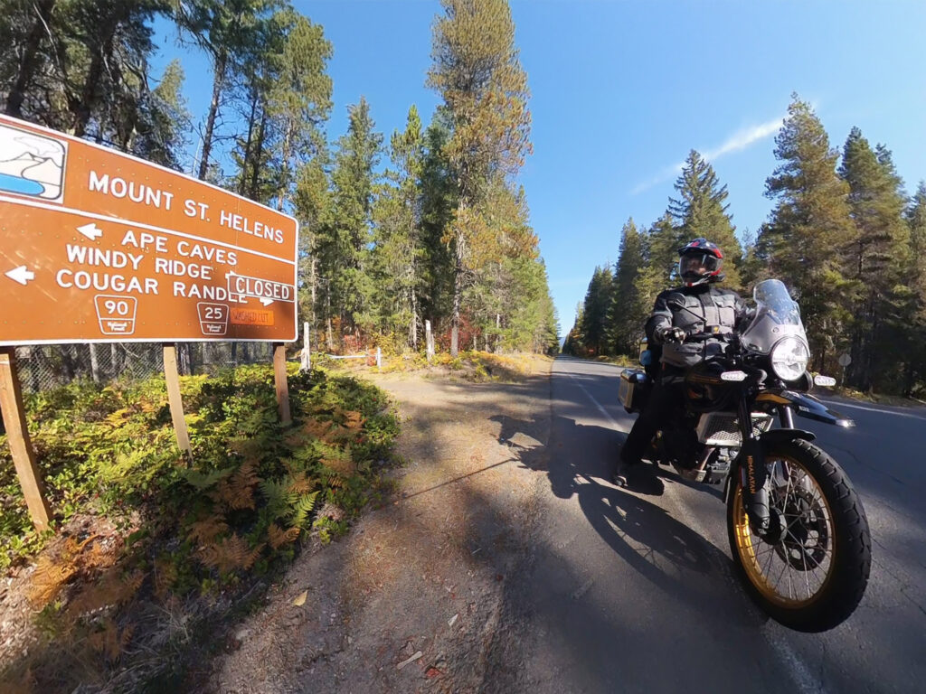 Royal Enfield, Himalayan 450, Himalayan 411, adventure motorcycle, ADV bike, off-road motorcycle, overlanding motorcycle, PNW, Pacific Northwest, Mt. St. Helens, volcanos, ring of fire, camping, motorcycle camping,
