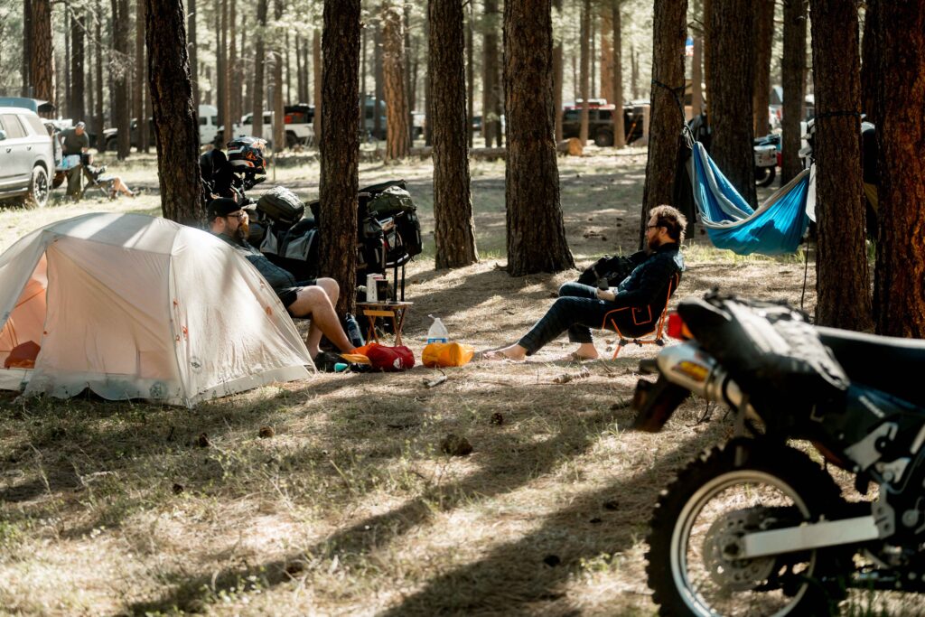 You don't need a huge set up to have big fun when camping at Overland Expo West